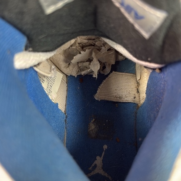 Nike Air Jordan 5 Retro White/Royal/Stealth 440888-140 4Y - Picture 7 of 9